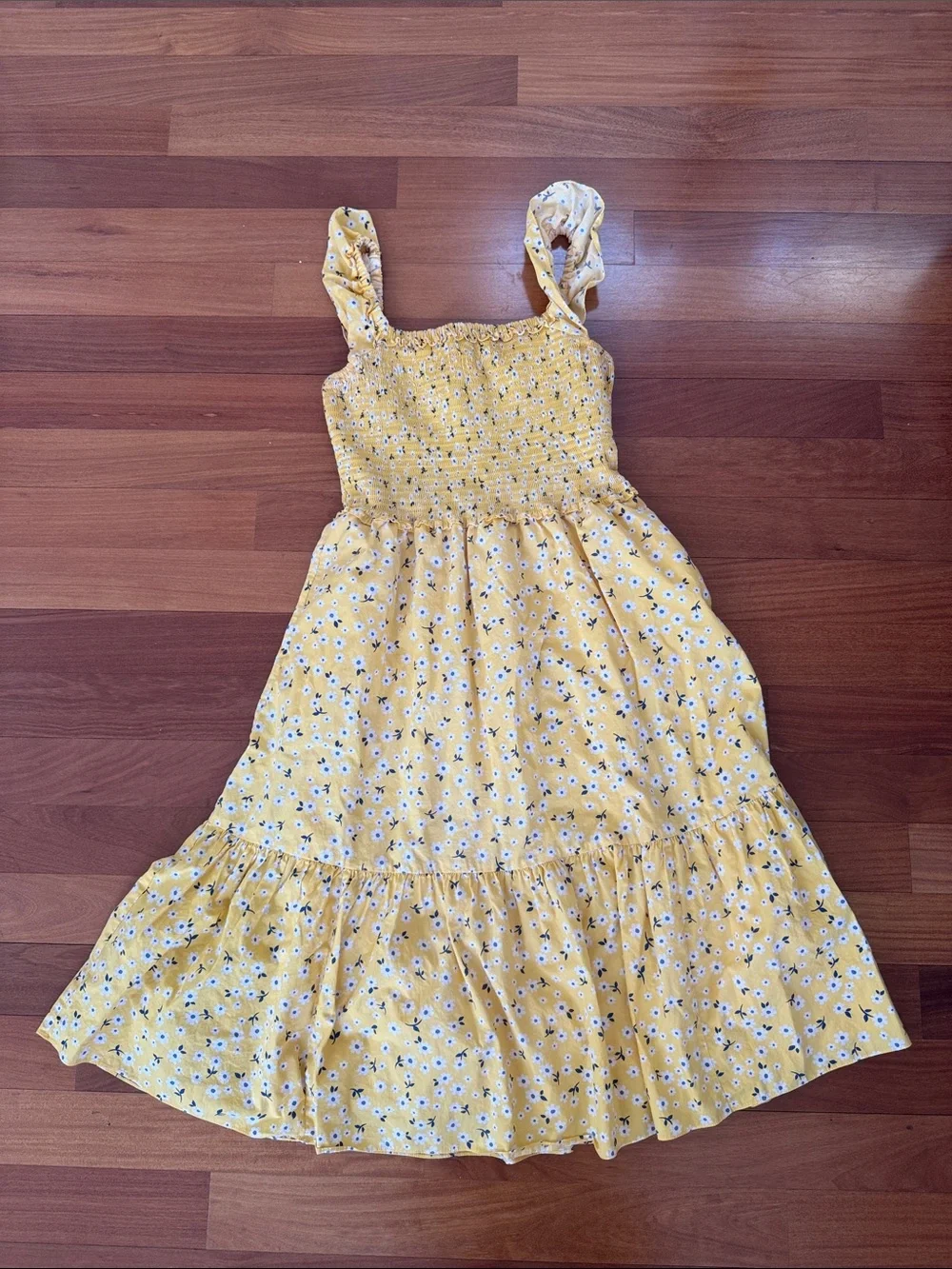 Kate Spade Fleurette Toss Voile Smocked Dress - Medium